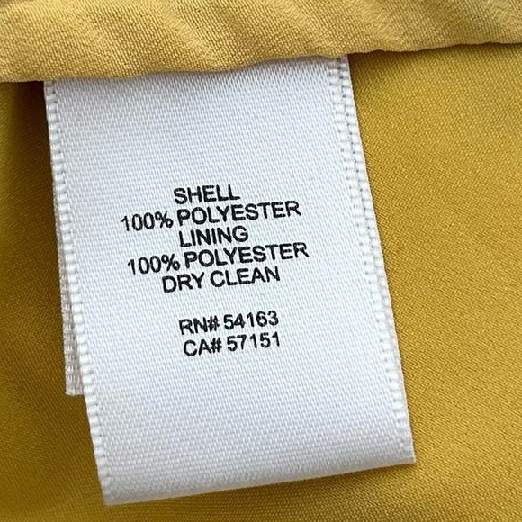 Eliza J Wrap Midi Dress Floral Puff Sleeve Fall Yellow Red Blue Size 2P Petite - Picture 13 of 14